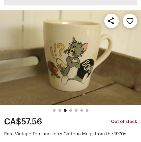 Metro Goldwyn Mayer TOM AND JERRY mug - Picture 4 of 4